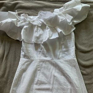 NWT H&M Off The Shoulder Ruffle Dress
